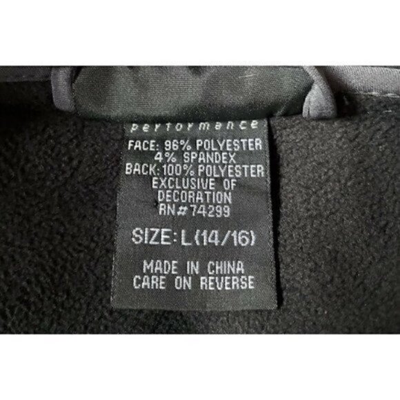 Snozu Performance Soft Shell Jacket Gray Kids Size L 14-16 Hoodie Skiing - Picture 10 of 11